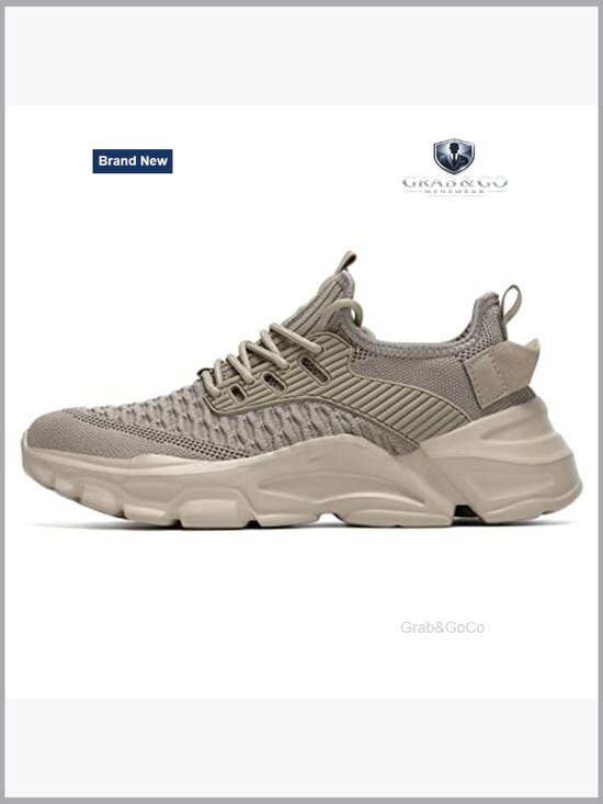 Men's Athletic Running Shoes, Lightweight Sneakers, Non-Slip Gym Workout - Picture 3 of 7